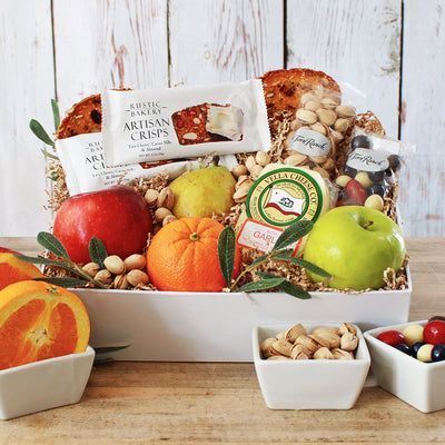 Orchard Bounty: Fruit & Cheese Gift Box