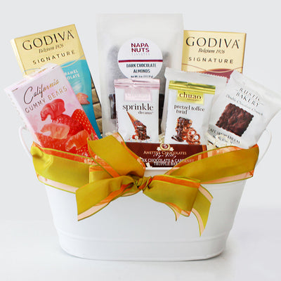 Sugar Rush: Chocolate & Sweets Delight Gift Basket