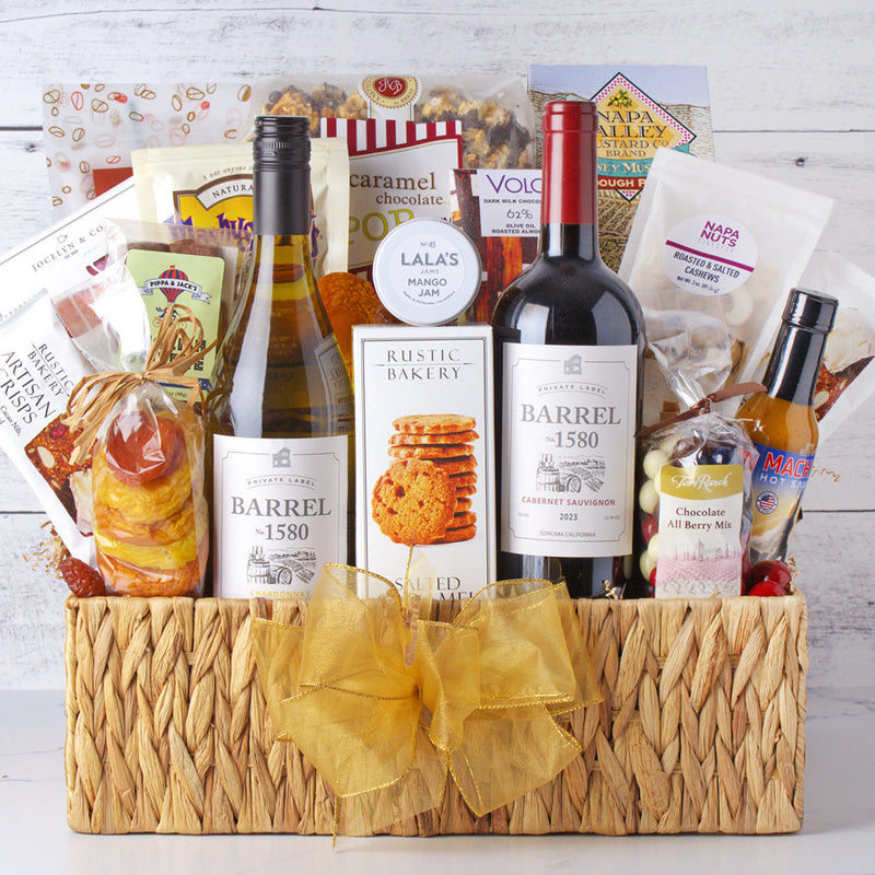 Ultimate Wine & Gourmet Feast: Deluxe Celebration Gift Basket