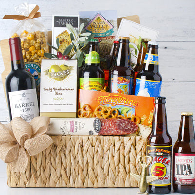 West Coast Flavor Fest: Craft Beer, Wine & Gourmet Treats Basket