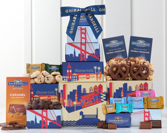 Golden Gate Indulgence: Chocolate Gift Tower