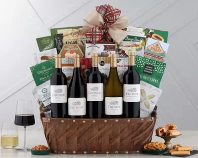 Cliffside Vineyards Collection: Gourmet Wine Gift Basket