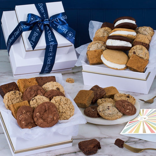 Dad's Sweet Stack: Baked Goods Gift Tower - Large