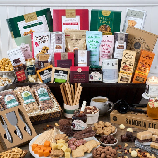 Savory Celebration: Charcuterie & Snacks Gift Basket