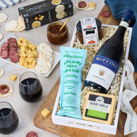 Italian Vineyard: Wine & Gourmet Gift Basket