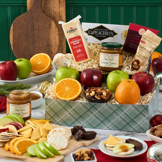 Holiday Harvest: Fruit & Gourmet Gift Basket