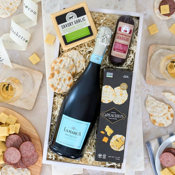 Simply Sparkling: Prosecco Sparkling Wine Gift Basket