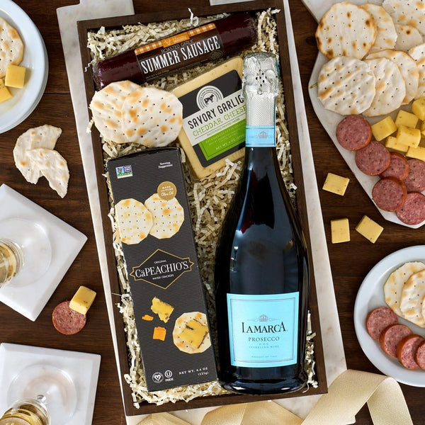Simply Sparkling: Prosecco Sparkling Wine Gift Basket