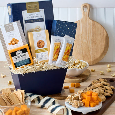 Crackers and Cheese Gift Basket