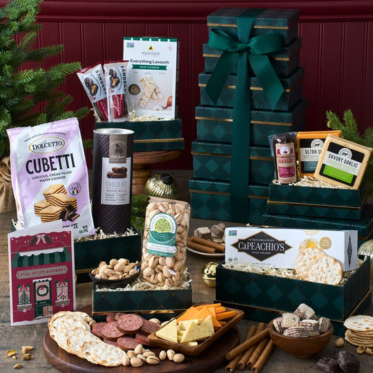 Savory Celebration: Charcuterie Gift Tower