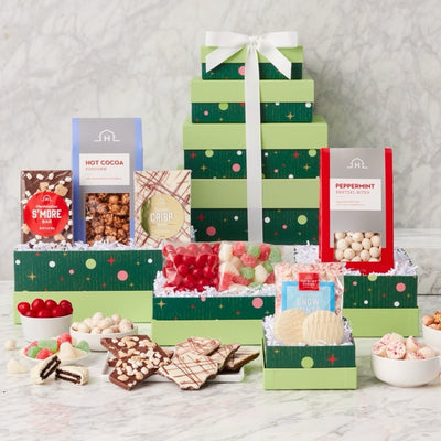 Happiest Holidays: Gourmet Sweets Gift Tower