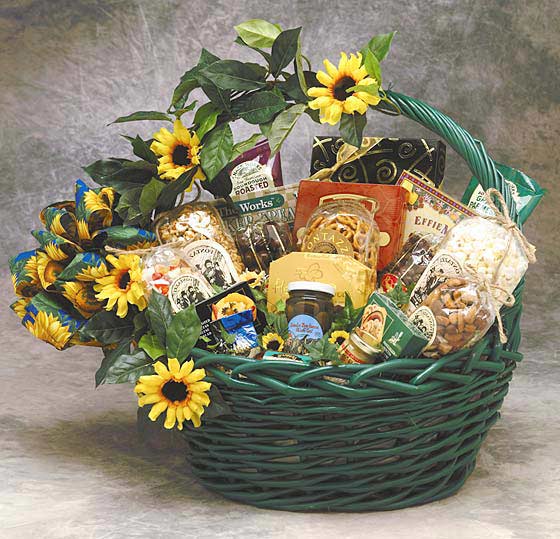 Sunflower Treats Gift Basket