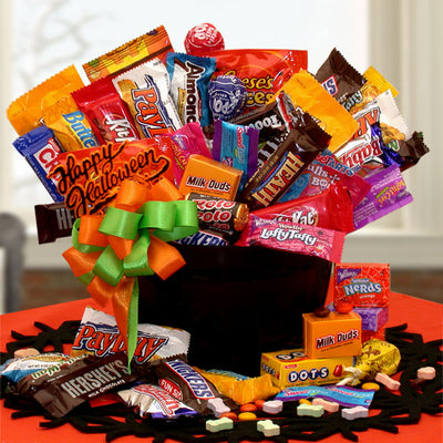 Happy Halloween Candy Cauldron Of Treats- halloween gift basket