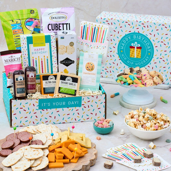 Birthday Celebration: Sweet & Savory Gift Basket