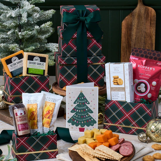 Seasonal Celebration: Meat & Cheese Gift Tower