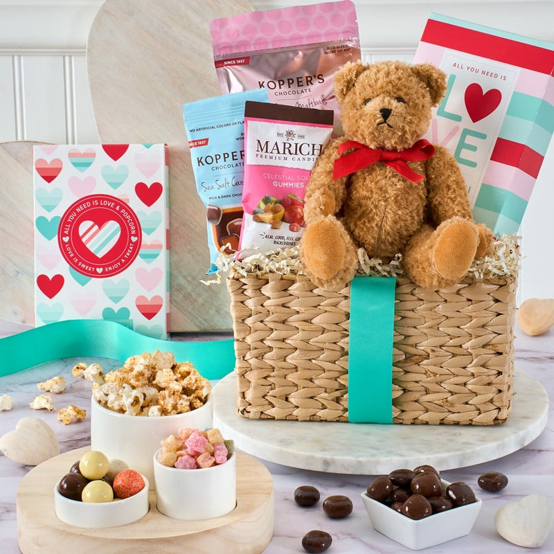 Valentine's Day Chocolate And Cookies Gift Basket