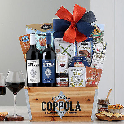 Coppola Diamond Red Duet Wine Gift Basket