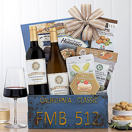 Countryside Delights: White Wine Gift Basket