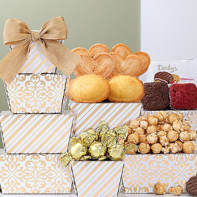 Sweet Delights: Gourmet Gift Tower