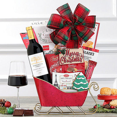 Callister Cabernet: Holiday Sleigh Basket