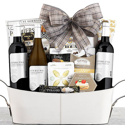 Sterling Vintner's Trio: Gourmet Gift Basket