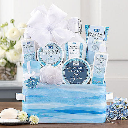 Relax & Enjoy: Ocean Mist & Sea Salt Spa Gift Basket