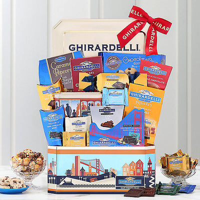 Deluxe Ghirardelli: Chocolate Gift Basket