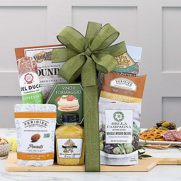 Classic Charcuterie: Gourmet Cheese Gift Basket