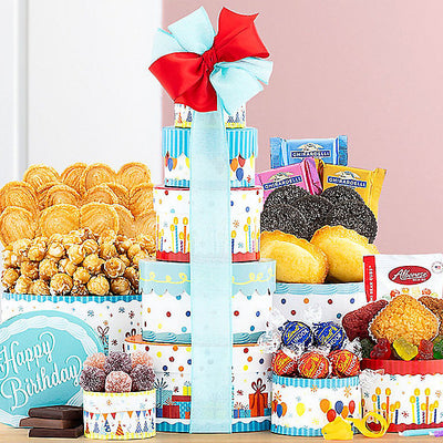 Make a Wish: Gourmet Birthday Gift Tower