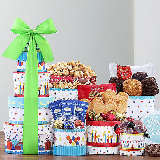 Make a Wish: Gourmet Birthday Gift Tower