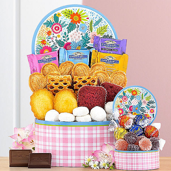 Floral Delights: Sweets Gift Box