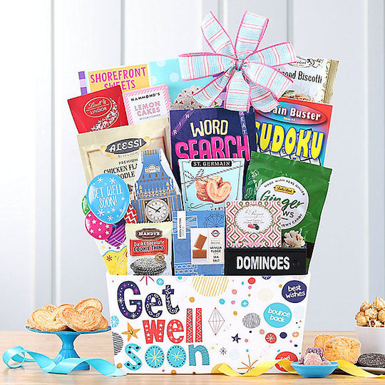 Deluxe Get Well Soon: Get Well Gift Basket