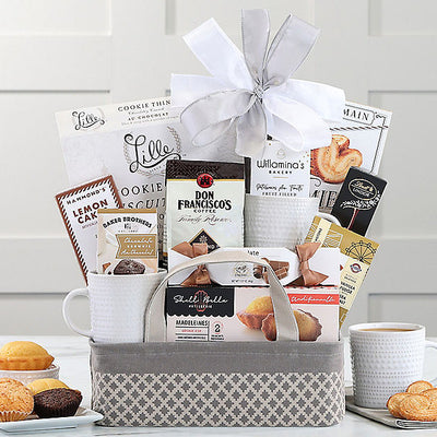 Coffee & Tea Delights: Gourmet Gift Basket