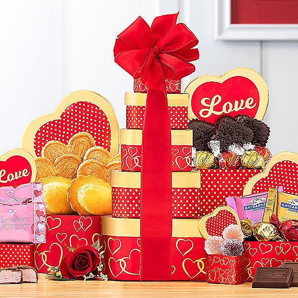 Tower of Hearts: Valentine's Day Gift Tower