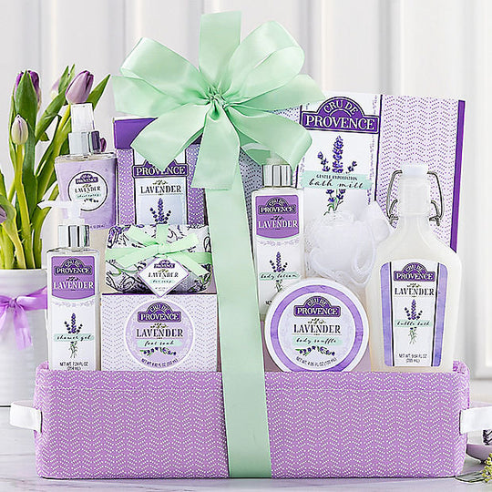 Relax: Lavender Spa Gift Basket