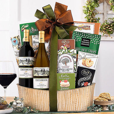 Edenbrook California Duet Wine Gift Basket