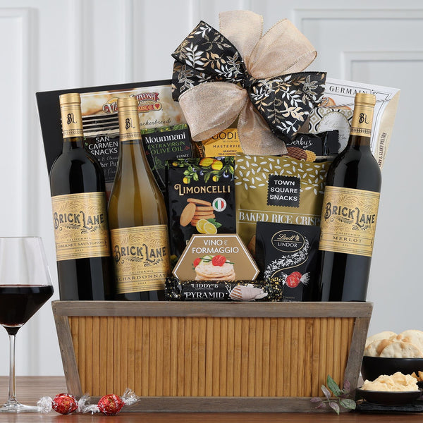 Brick Lane Red Trio: Wine Gift Basket