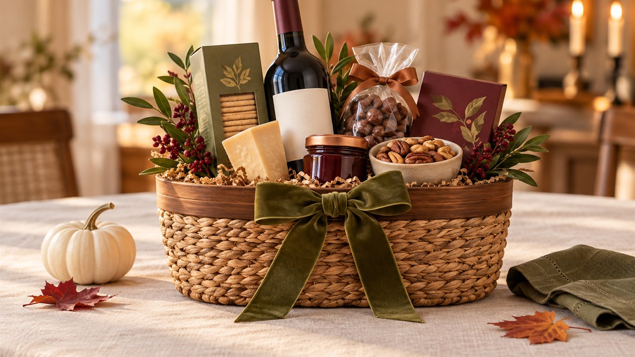 Thanksgiving and fall gift baskets