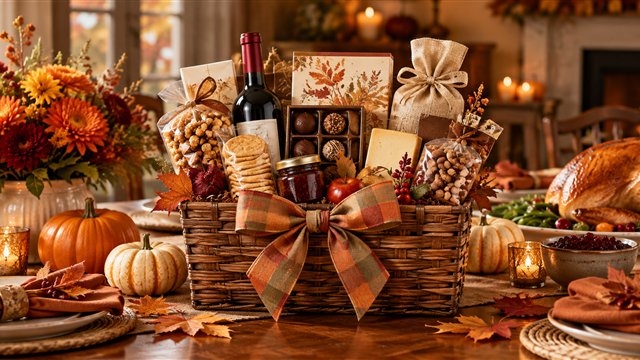 Thanksgiving and fall gift baskets
